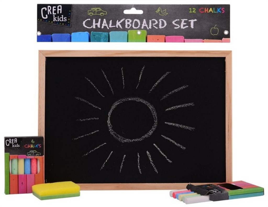 KRETIVNA DJEČJA TABLA S PRIBOROM 29 X 21 CM