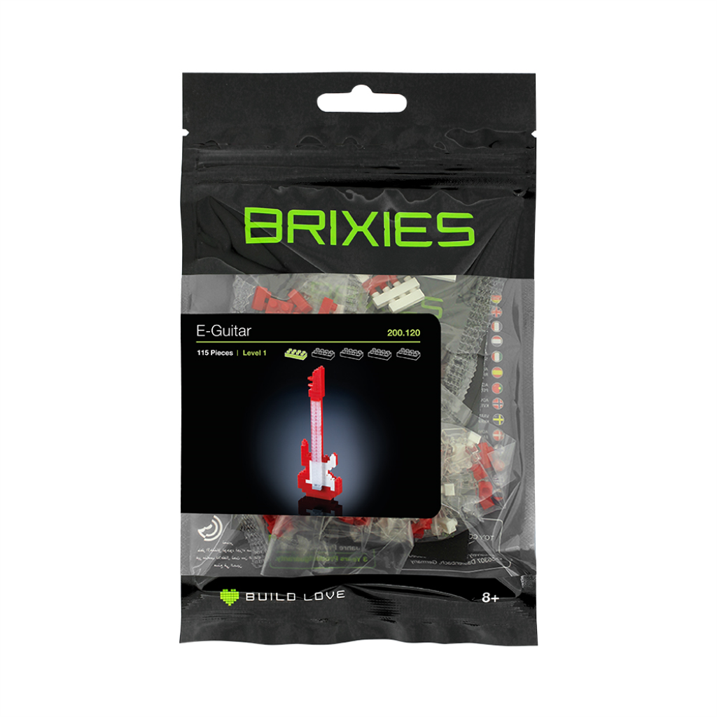 BRIXIES E-GITARA CRVENA 3D