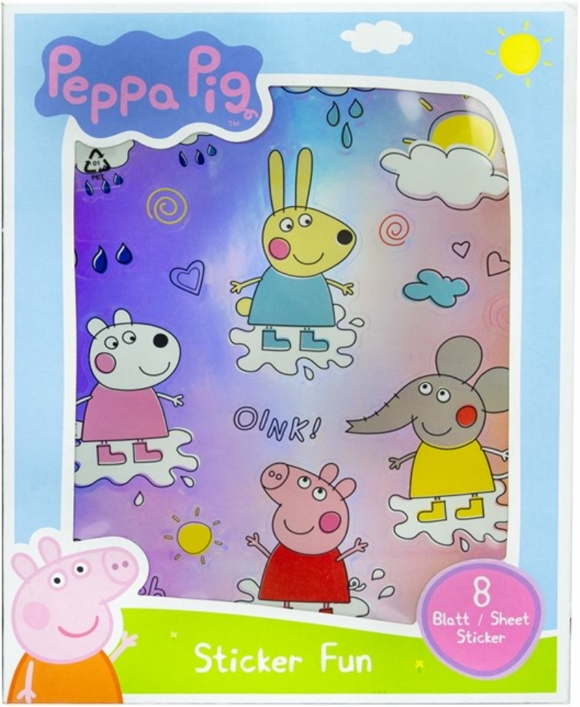 NALJEPNICE PEPPA PIG 18X23CM, 8 STRANICA