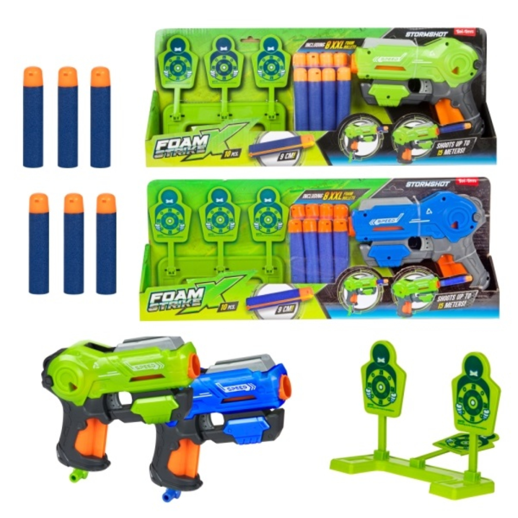 FOAM STRIKEX PIŠTOLJ 8STRELICA I METE 2ASST