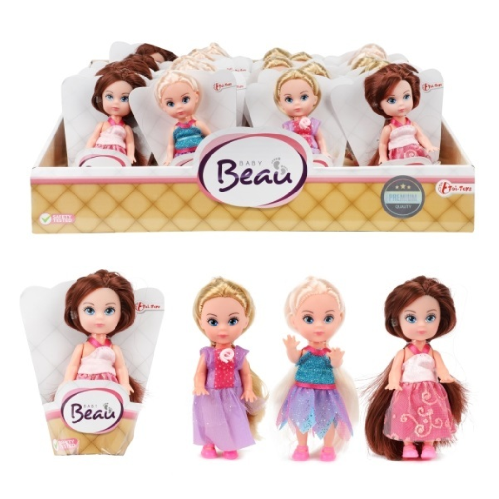 BEAU MALA LUTKA BEBA 11 CM - PRINCEZA - 3ASST