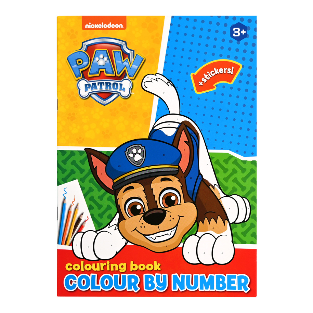PAW PATROL BOJANJE PO BROJEVIMA 4ASST