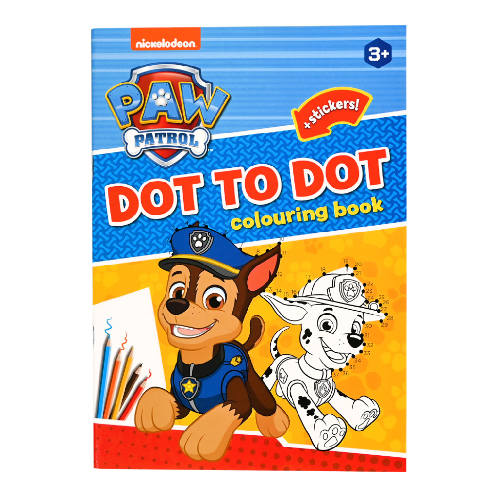 PAW PATROLBOJANJE SPOJI TOČKE + NALJEPNICE