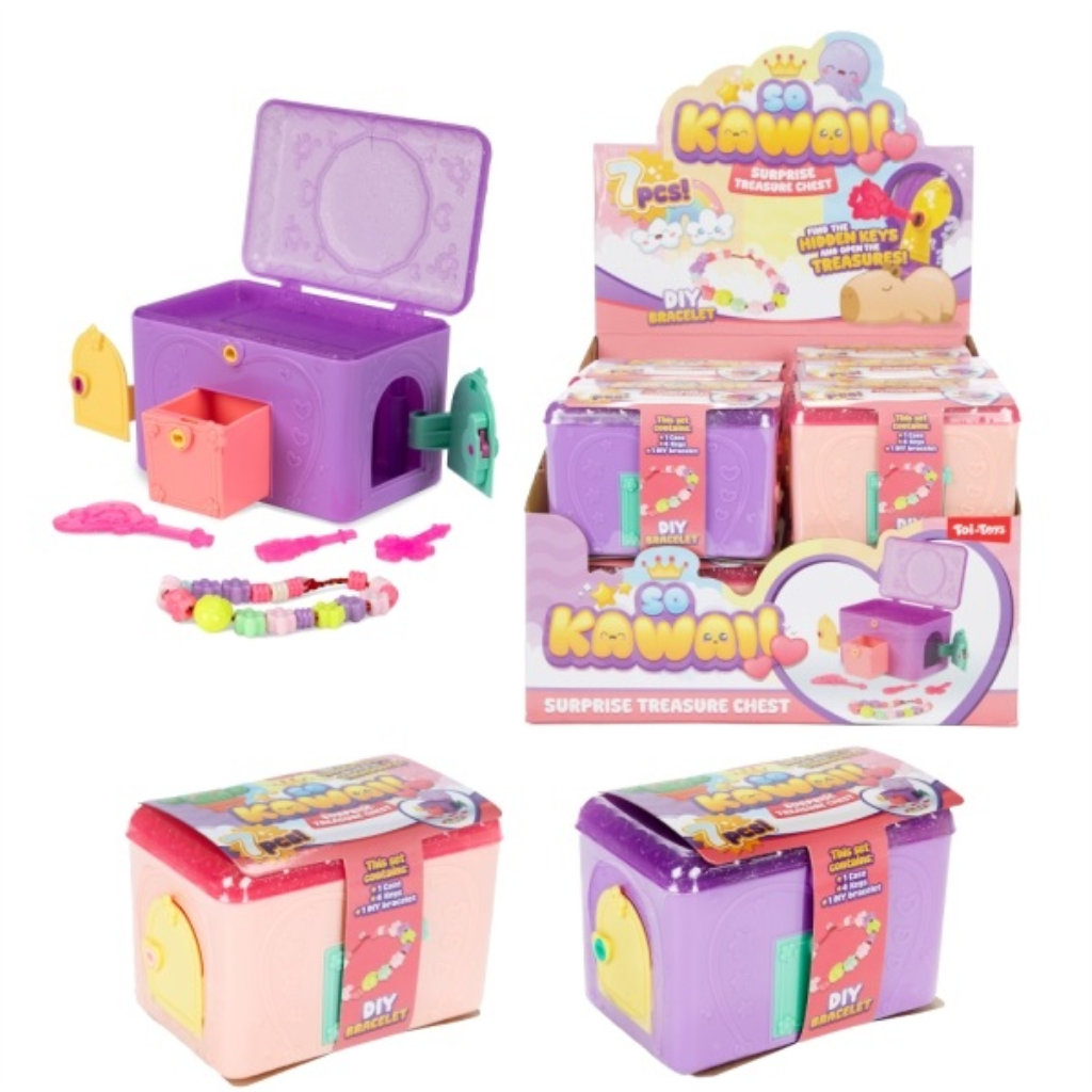 KAWAII KUTIJA IZNENAĐENJA NARUKVICA S PERLICAMA 3ASST