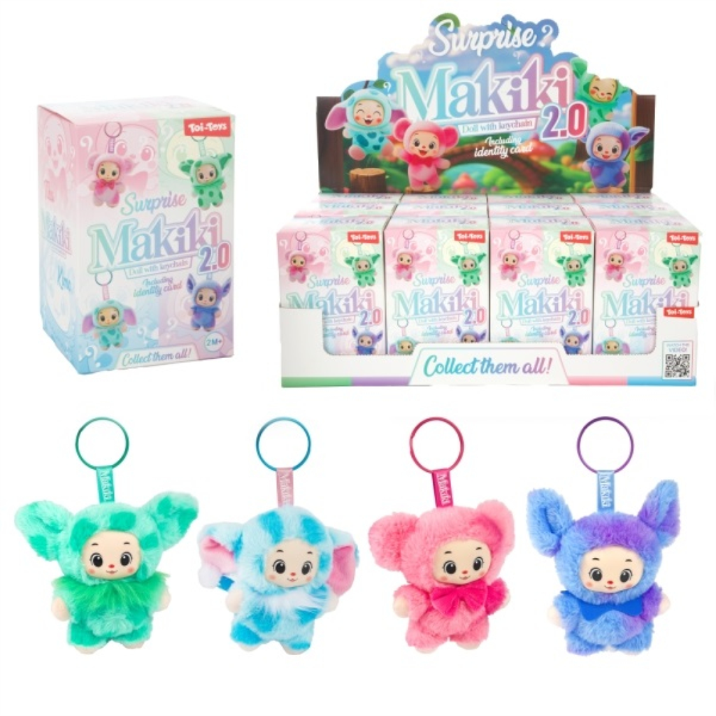 PRIVJESAK ZA KLJUČEVE - MAKIKI LUTKA15CM 4ASST