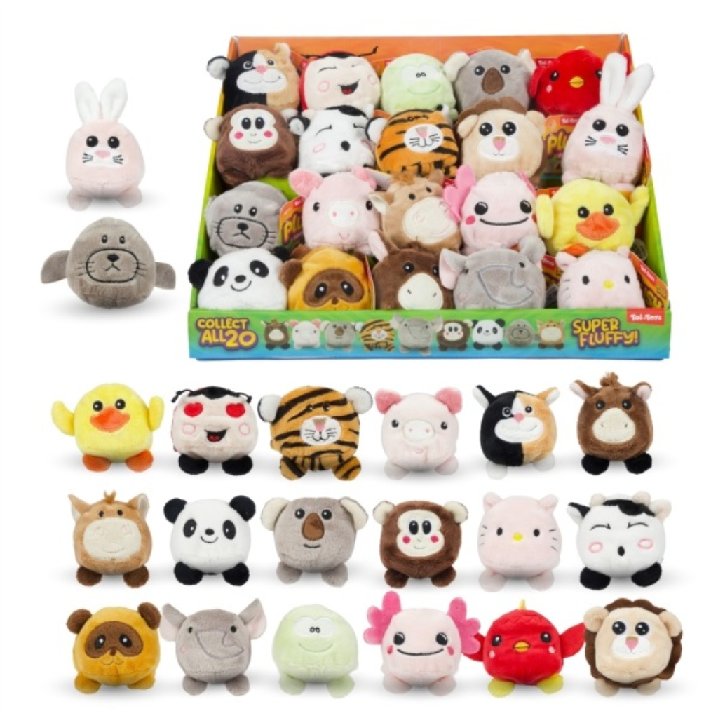 PLIŠANA LOPTICA-ŽIVOTINJA 8CM