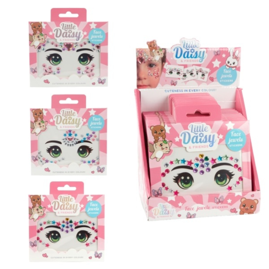 LITTLE DAISY UKRASNI KAMENČIĆI ZA LICE – ZVJEZDICE– 3 VRSTE