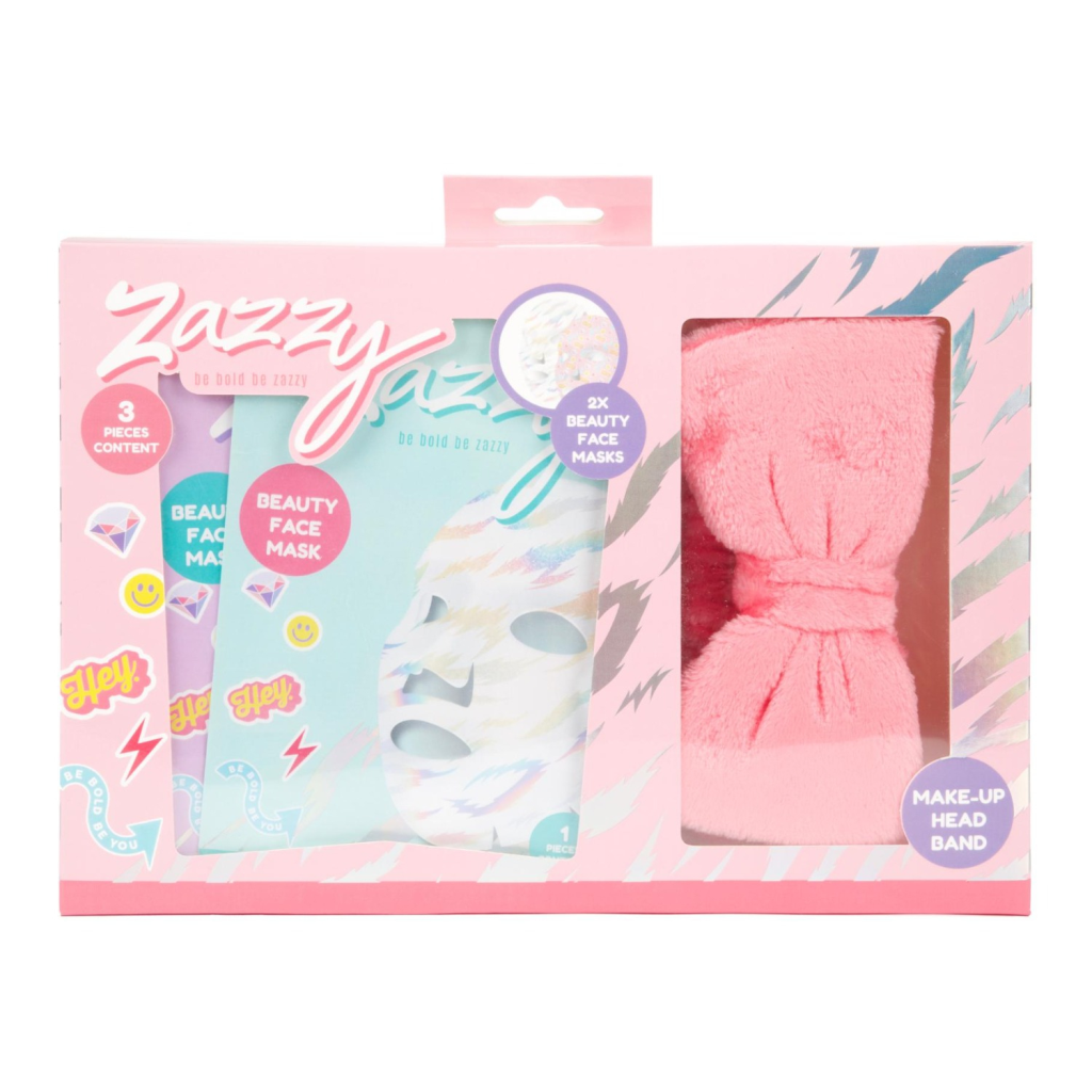 ZAZZY SET -WELLNESS- 3X MASKA ZA LICE S TRAKOM ZA KOSU
