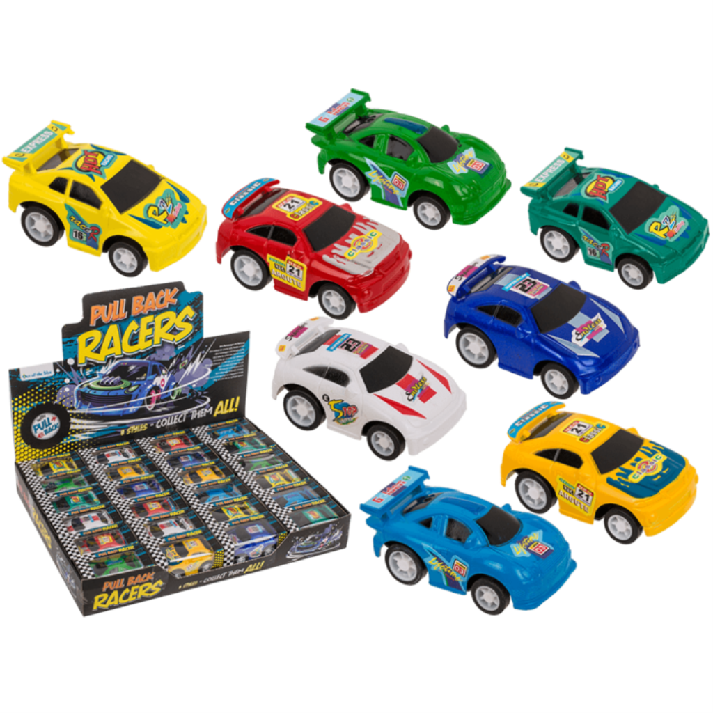 TRKAĆI AUTO S POVLAČENJEM 5,5 X 4 CM U POKLON KUTIJI