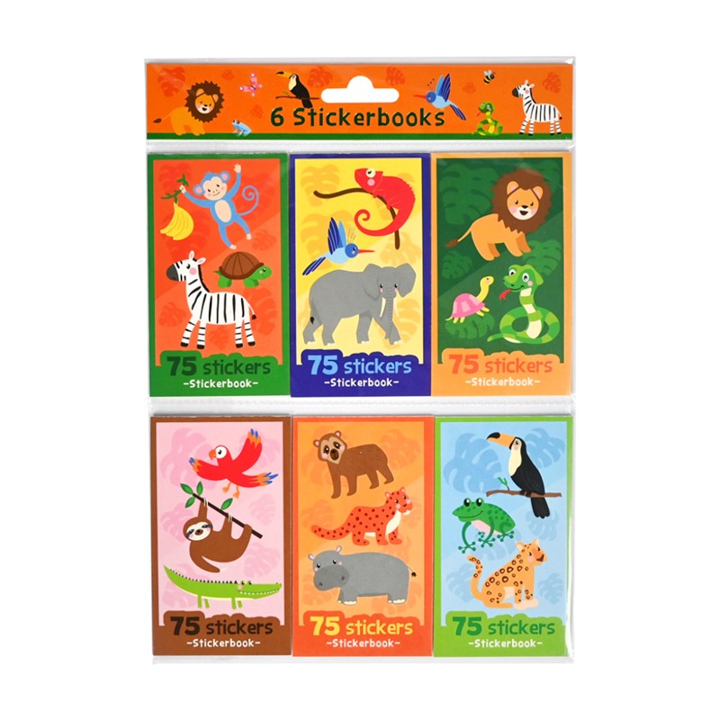 6 STICKERBOOKS