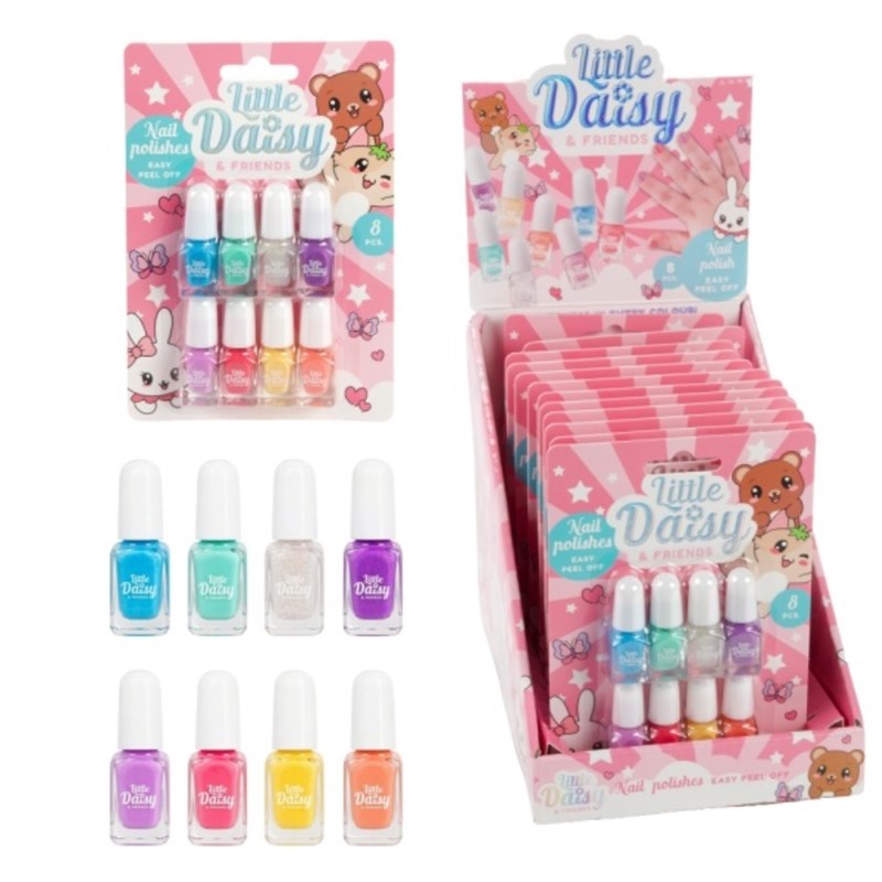 LITTLE DAISY LAK ZA NOKTE SA ŠLJOKICAMA, 2 ML, 8 KOMADA
