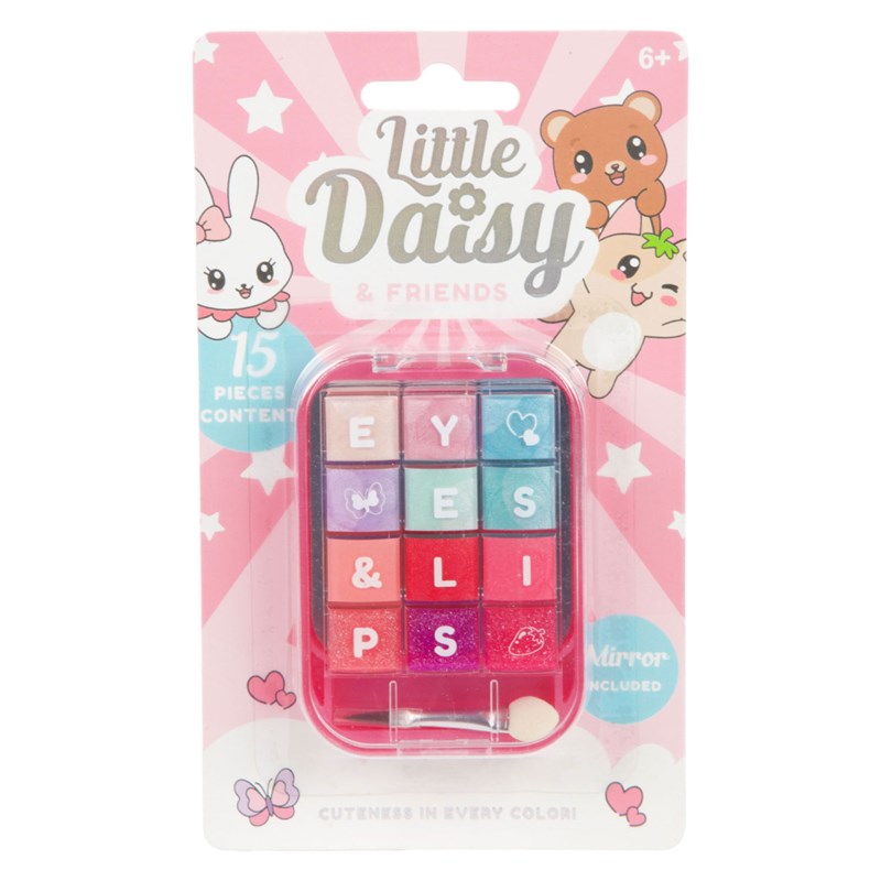 LITTLE DAISY PALETA SJENILA ZA OČI I USNE S OGLEDALOM 12DB