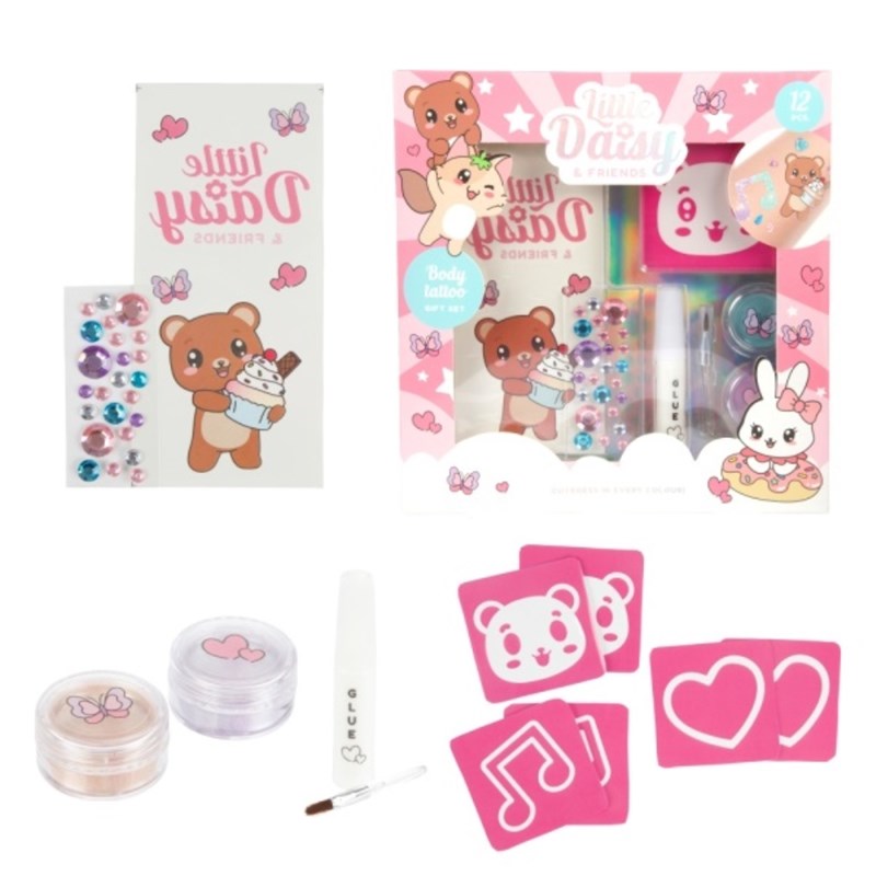 LITTLE DAISY SET ZA TETOVIRANJE + SVJETLUCAVI PRAH