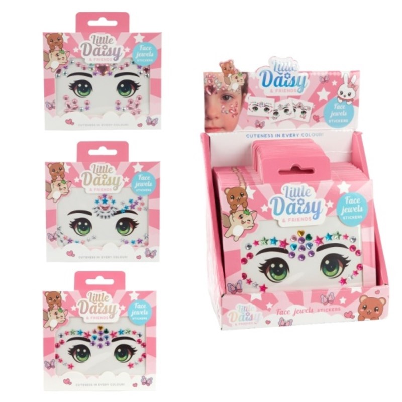 LITTLE DAISY UKRASNI KAMENČIĆI ZA LICE – ZVJEZDICE– 3 VRSTE