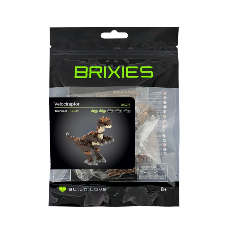 BRIXIES DINOSAUR  VELOCIRAPTOR 3D