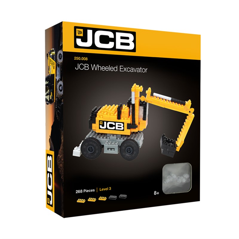 BRIXIES JCB BAGER NA KOTAČIMA 3D